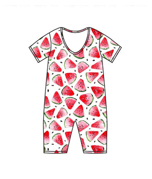 Women's One-Piece Shortie Lounger in OG Watermelons 2.0