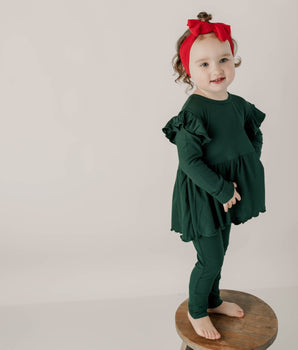 Switch-A-Roo™ Reversible Opening Twirl Romper in Sage