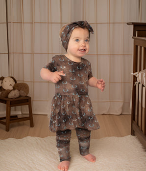 Change-A-Roo™ Front Opening Twirl Romper in Antlers