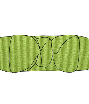 Headwrap in Ribbed Mantis