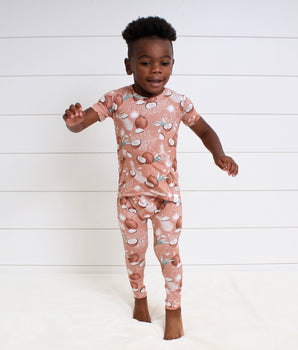Change-A-Roo™ Front Opening Romper in Coco Nutty