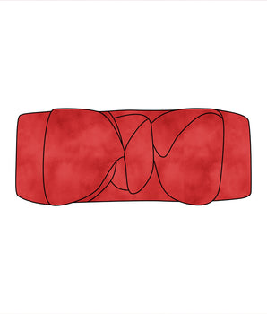 Headwrap in Ruby Red