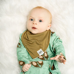 Bib in Khaki | Bamboo Viscose