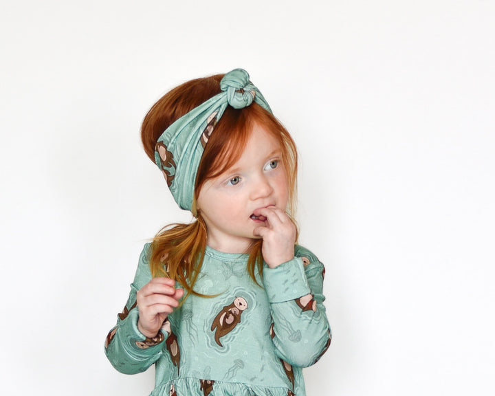 Headwrap in Otters | Bamboo Viscose
