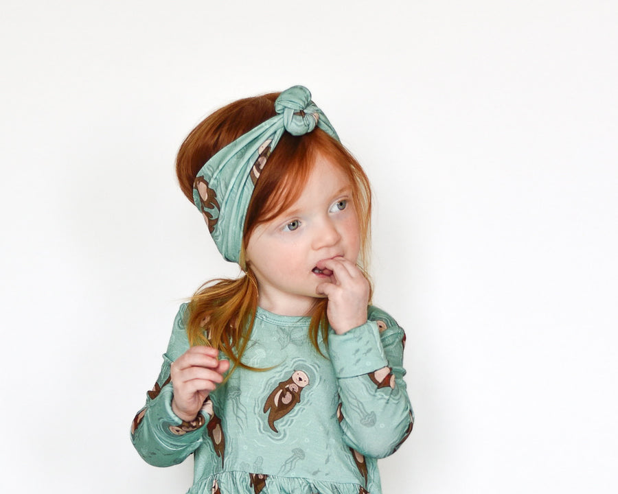 Headwrap in Otters | Bamboo Viscose
