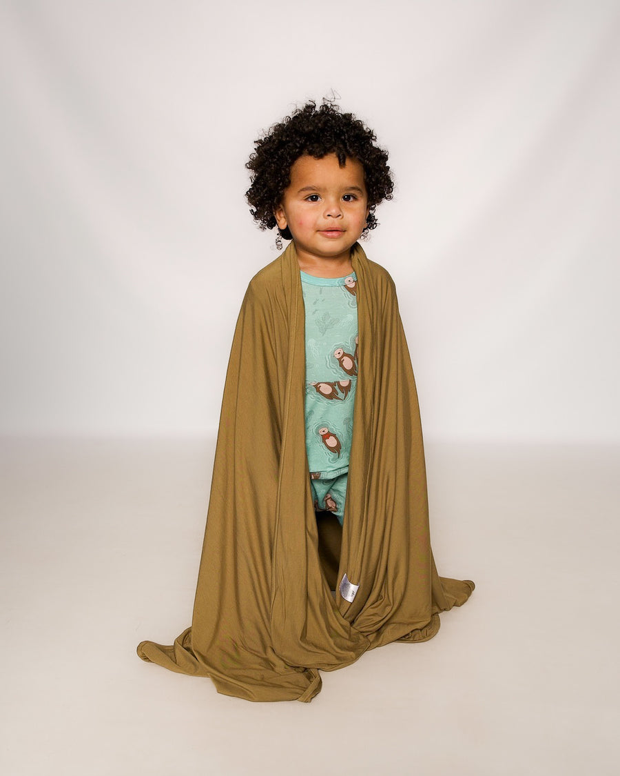 Blanket in Khaki | Bamboo Viscose