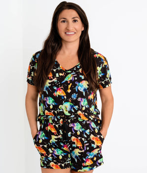 FINAL SALE Women’s 2 pc Casual Deluxe Loungewear Set in Turtley Awesome