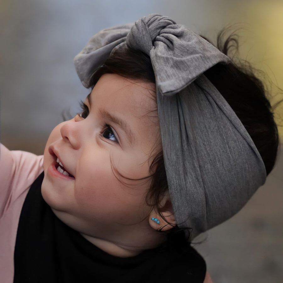 Headwrap in Heathered Grey | Bamboo Viscose