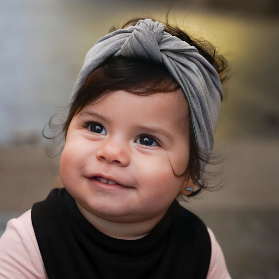 Headwrap in Heathered Grey | Bamboo Viscose