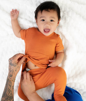 Front Opening Ready Set Romper® in Ribbed Sedona