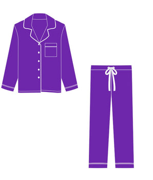 Women’s 2 pc Deluxe Loungewear set in Violet