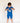 Front Opening Shortie Romper in Azure | Bamboo Viscose
