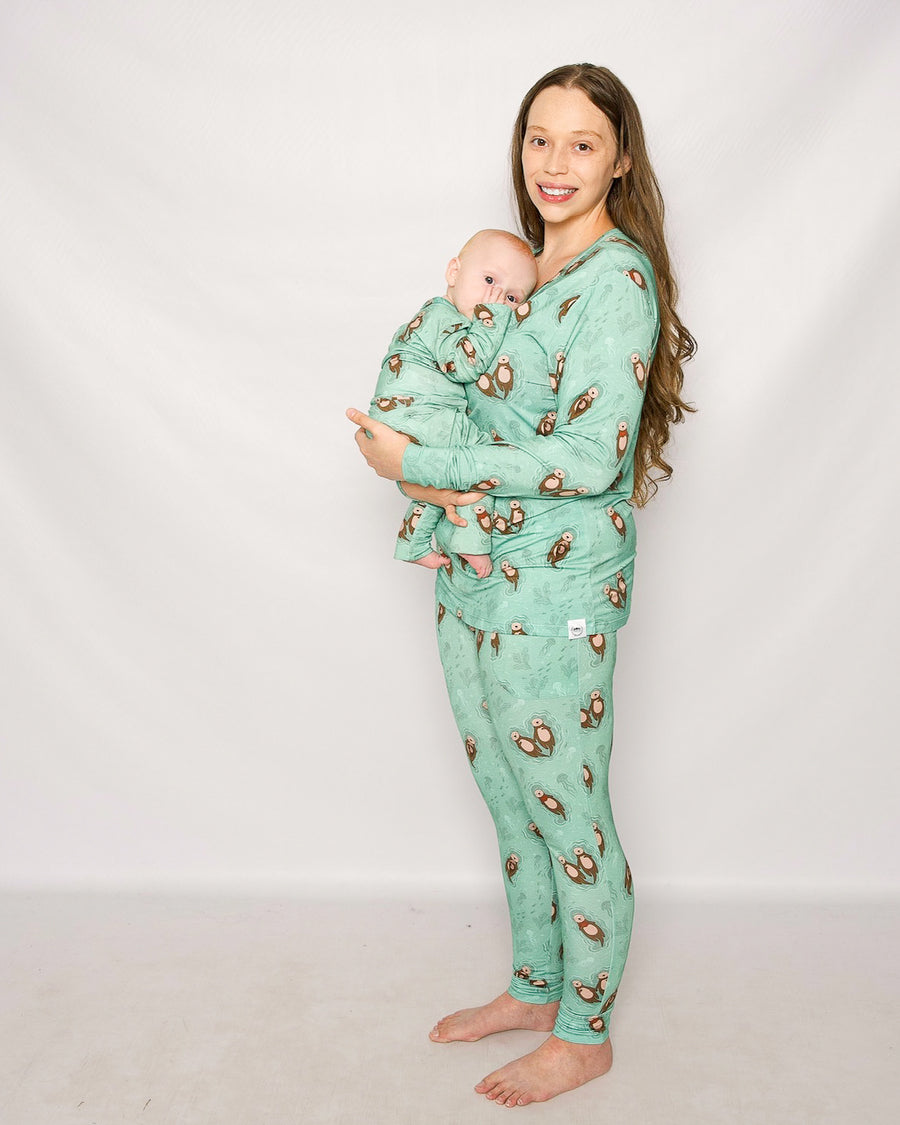 2 pc Loungewear Set in Otters | Women's Bamboo Viscose