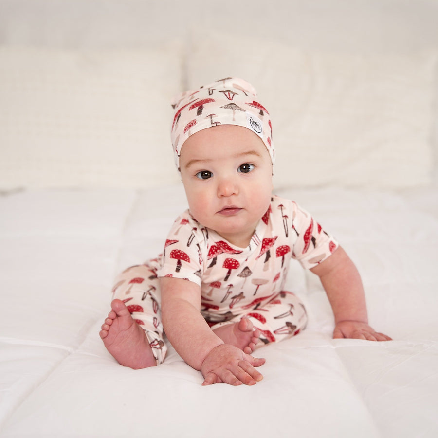 Front Opening Romper in Truffles | Bamboo Viscose