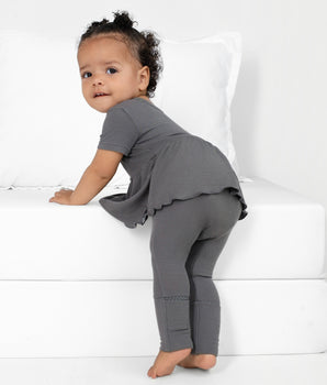 Reversible Opening Ready Set Romper® Twirl in Ribbed Stormy