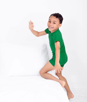 2 pc Loungewear Set in Ribbed Emerald