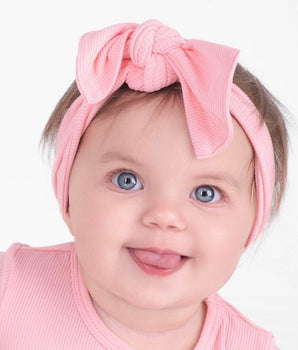Headwrap in Ribbed Bubblegum