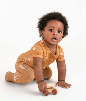 Front Opening Ready Set Romper® in Sunny