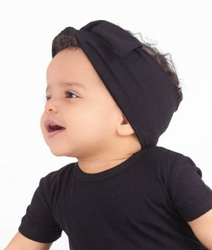 Headwrap in Ribbed Essential Midnight