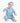 Front Opening Ready Set Romper® in Swift Breeze LSLL