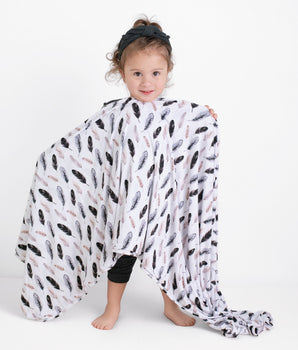 Bamboo Blanket in O.G Feathered Ebony