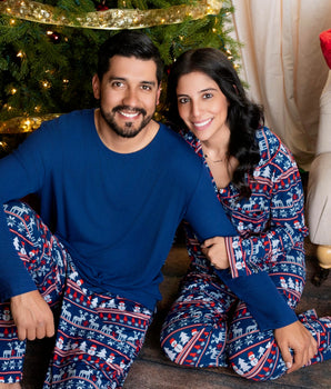 Men’s Loungewear Top in Ribbed Into the Blue
