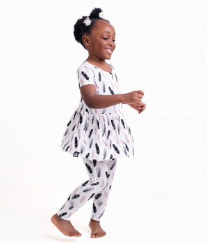 Reversible Opening Ready Set Romper® Twirl in O.G Feathered Ebony