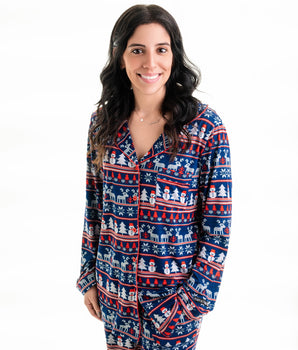 Women’s Deluxe Loungewear Top in Nordic Winter