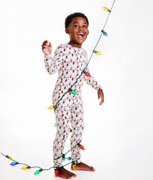 2 pc Loungewear Set in Holiday Lights