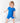 Front Opening Ready Set Romper® Shortie in Ribbed Sapphire