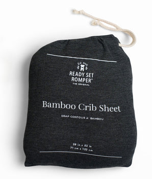 Bamboo Crib Sheet in Ribbed O.G London Fog