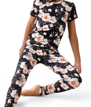 2 pc Loungewear Set in Midnight Blooms