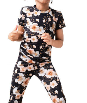 2 pc Loungewear Set in Midnight Blooms