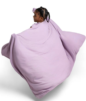 Bamboo Blanket in Ribbed Lavender