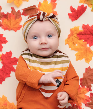 Bib in Harvest Stripes