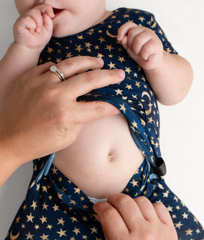 Front Opening Ready Set Romper® in O.G Stargazer