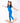 2 pc Loungewear Set in Ribbed Sapphire