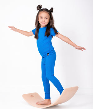 2 pc Loungewear Set in Ribbed Sapphire
