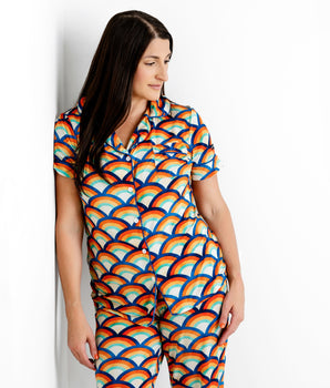 FINAL SALE Women’s 2 pc Deluxe Loungewear set in Rainbow Rhapsody