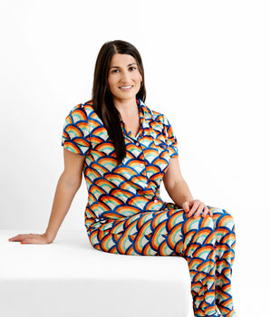 Women’s 2 pc Deluxe Loungewear set in Rainbow Rhapsody