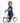 Front Opening Shortie Ready Set Romper® in Ribbed Into the Blue