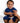 Front Opening Shortie Ready Set Romper® in Ribbed Into the Blue