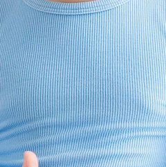 Ribbed Cloud Blue