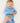 Front Opening Ready Set Romper® in RIBBED CLOUD BLUE