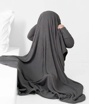 Blanket in Ribbed Stormy