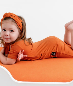 Front Opening Ready Set Romper® Shortie in Ribbed Sedona