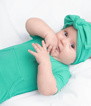 Headwrap in Ribbed Seafoam