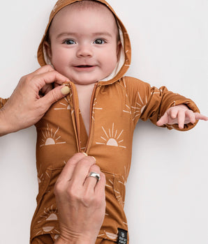 Front Opening Ready Set Romper® ZIP-IT! in Sunny