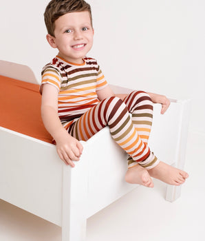 2 pc Loungewear Set in Harvest Stripes