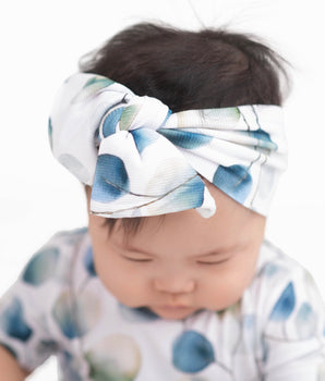 Headwrap in Ribbed Eucalyptus Leaves